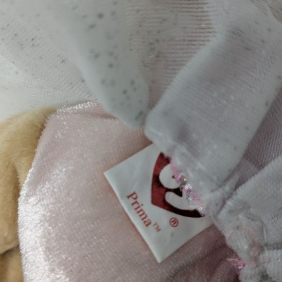 Ty Tan and Pink Stuffed Bear with Dress - Picture 5 of 5